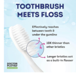 MOUTHWATCHERS Soft Manual Toothbrush, Adults, Flossing Bristles, Rose - Image 6