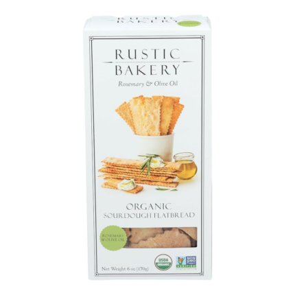 Rustic Bakery Organic Flatbread, Rosemary & Olive Oil, 6 oz